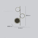 GobekUsa Circle Straight Bar Wall Lamp | Modern Nordic LED Bedroom Living Room Decor