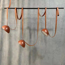 GobekUsa Leather Pendant Light: Modern Nordic DIY Chandelier for Home and Office Decor