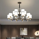 GobekUsa Glass Chandelier: Nordic Modern LED Hanging Light for Living Room and Bedroom