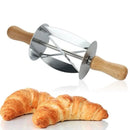 GobekUsa Croissant Dough Cutter: Stainless Steel Handle, Pastry Wheel Knife for Baking