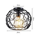 GobekUsa Industrial LED Ceiling Light: Modern Retro Loft Plafonniers for Living Room Kitchen Cage Home Decor