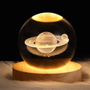 GobekUsa Astronaut Crystal Ball Night Light: USB Powered Warm Bedside Lamp, Perfect Christmas Gift
