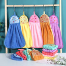 GobekUsa Coral Velvet Hand Towel: Absorbent Cleaning Tool for Home Kitchen & Bathroom
