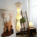 GobekUsa Japanese Cotton Paper Pendant Lamp Wabi Sabi Chandelier with E27 Bulb