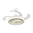 GobekUsa Bird Nest Ceiling Fan with LED Light Remote Control