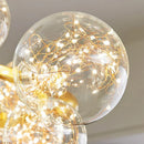 GobekUsa Glass Ball LED Ceiling Chandelier for Home Dining Living Bedroom