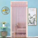 GobekUsa Lace Embroider Summer Insect Net Door Curtain for Living Room and Bedroom