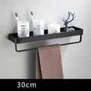 GobekUsa Black Aluminum Bathroom Corner Shelf Wall Mounted Storage Holder