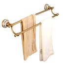 GobekUsa Bronze Bathroom Hardware Set - Shelf, Towel Rack, Toilet Brush Holder, Soap Dish
