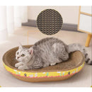 GobekUsa Cat Scratch Lounge Bed & Training Toy - Cat Scratcher Board for Sharpening Nails