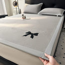 GobekUsa Butterfly Knot Jacquard Ice Bean Cool Mat 2Pcs Set - Soft, Breathable Summer Cushion