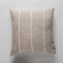 GobekUsa Brown Grey Stripe Embroidery Cushion Cover Set, Cotton Linen, 45x45cm 60x60cm Home Decor