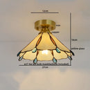 GobekUsa Glass Copper LED Ceiling Light - Nordic Home Lighting Fixture