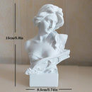 GobekUsa David Statue Head Sculpture Mini Gypsum Resin Art Craft Home Decor