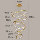 GobekUsa Nordic Home Decor Stair Chandelier Living Room Bedroom Dining Room Lighting