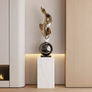 GobekUsa Geometric Electroplating Art Sculpture for Modern Luxury Home Decor