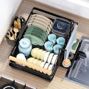 GobekUsa Kitchen Sink Organizer Dish Drying Rack for Tableware Storage & Sponge Holder