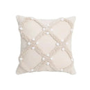 GobekUsa Geometric Tufted Tassel Cushion Cover Cotton Canvas Fall Pillow Cover