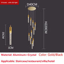 GobekUsa Crystal LED Ceiling Chandelier for Luxury Home Décor