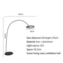 GobekUsa Grote Dimbare Gouden Koperen Zwarte LED Vloerlamp voor Woonkamer en Hotel