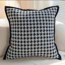 GobekUsa Houndstooth Jacquard Pillowcase 45X45CM – Nordic Simple Decorative Throw Pillow Cover