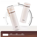 GobekUsa Glass Thermos Cup Tea Separation Set Vacuum Bottle Stainless Steel Office Business Style