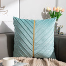 GobekUsa Golden Velvet Patchwork Cushion Cover for Sofa Decor