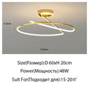 GobekUsa Heart Line LED Chandelier for Bedroom and Living Room