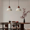GobekUsa Ceramic Wood LED Hanging Pendant Light - Nordic Modern Design
