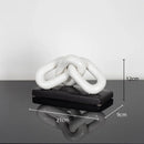 GobekUsa Golden Chain Skeleton Lock Home Decoration Figurine