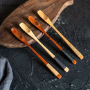 GobekUsa 4PCS Japanese Style Wooden Spoon Set | Versatile Kitchen Tools for Mixing and Serving