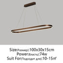 GobekUsa LED Aluminum Ceiling Chandelier for Kitchen Living Room Modern Nordic Design