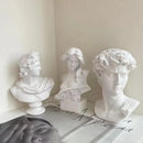 GobekUsa David Statue Head Sculpture Mini Gypsum Resin Art Craft Home Decor