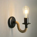 GobekUsa Industrial Loft Hemp Rope Wall Lamp for Kitchen Living Room Bar Lighting