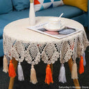 GobekUsa Cotton Macrame Tassel Wall Hanging Tapestry or Tablecloth