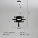 GobekUsa Iron Art Dinning Room Pendant Light in Black/Gold - Modern Nordic LED Fixture
