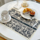 GobekUsa Cotton Linen Place Mat Set - Tableware Cushion for Kitchen Dining