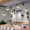 GobekUsa Glass Ball Pendant Lights - Modern Electroplated Hanging Lamp Fixture