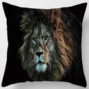 GobekUsa Animals World Tiger Lion Pillow Case for Cute Home Decor in Sofa Living Room