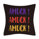 GobekUsa Halloween Linen Cushion Cover for Living Room Decor and Sofa - Trick or Treat