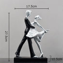 GobekUsa Golden Tango Dancer Couple Sculpture Home Decor Figurines