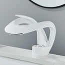 GobekUsa Black Basin Faucet Grey Waterfall Mixer Tap Hot Cold Modern Brass Deck Mount