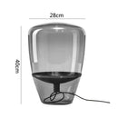 GobekUsa Glass Table Lamps Indoor Bedside Lamp for Living Room LED Lighting