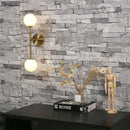 GobekUsa Golden Glass LED Wall Lamp for Bedroom, Living Room - Nordic Design