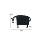 GobekUsa Black Cow Ox Resin Sculpture Figurine - Room Decor Art Statue