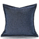 GobekUsa Blue Geometry Jacquard Pillow Cover 45x45cm Sofa Decoration