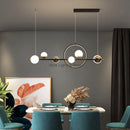 GobekUsa LED Long Strip Pendant Light: Nordic Minimalist Design for Living Room, Restaurant, Bar