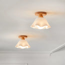 GobekUsa LED Wood Acrylic Ceiling Lamp Modern Art Decor Light Fixture