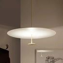 GobekUsa Gold Black Pendant Light for Living Room, Elegant Minimalist Ring Suspension Lamp