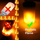 GobekUsa LED Flame Light Bulb 4 Modes Party Flame Effect Light for KTV Festival Garden Decor